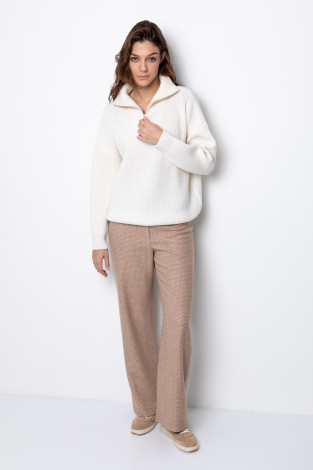 Брюки женские для мам, артикул: ЕТ 40008, цвет: коричневый