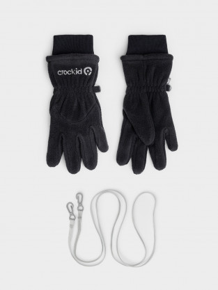 Перчатки для мальчика, артикул: ФЛ 10001/25/55 ГР, цвет: темно-серый