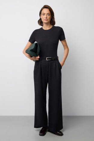 Брюки женские для мам, артикул: ЕТ 40030, цвет: черный