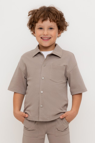 Рубашки для мальчика, артикул: КР 302730-1, цвет: коричневый