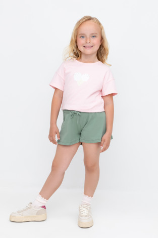 Шорты для девочки, артикул: К 400697, цвет: зеленый
