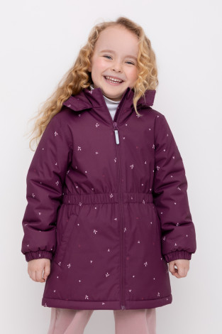 Куртка для девочки, артикул: ВК 38098/н/7 ГР, цвет: бордовый