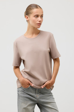 Футболки женские для мам, артикул: ЕВТ 3283, цвет: бежевый