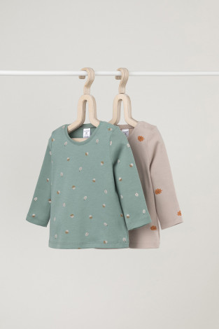 Джемпер для новорожденных, артикул: К 301944-2уп, цвет: коричневый