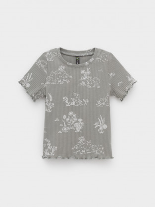 Футболка для девочки, артикул: КР 302814-1, цвет: зеленый