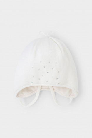 Шапка для девочки, артикул: КВ 20316/ш, цвет: белый