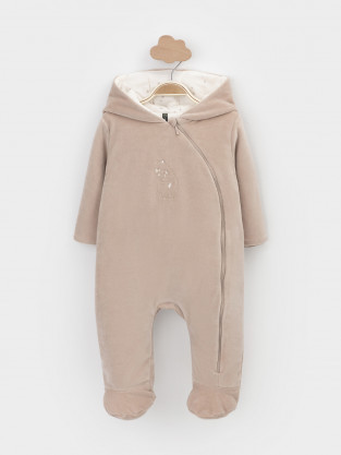 Комбинезон для новорожденных, артикул: К 6533, цвет: светло-бежевый