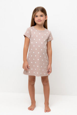 Ночная сорочка для девочки, артикул: К 1156, цвет: кофейный