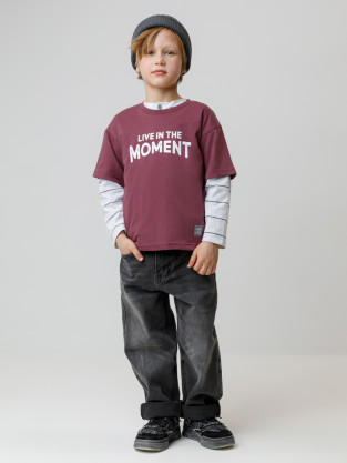 Футболка для мальчика, артикул: КР 302913, цвет: коричневый