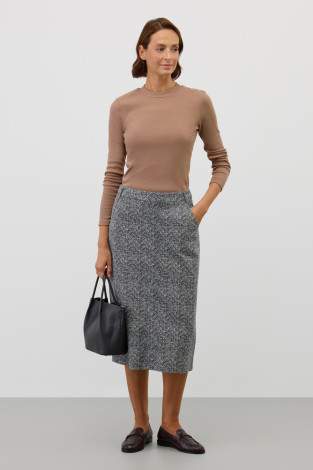 Джемперы женские для мам, артикул: ЕВТ 3330, цвет: коричневый