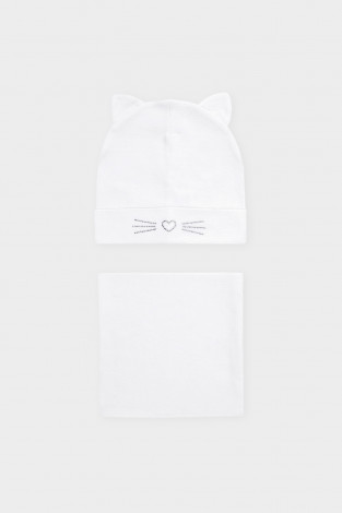 Шапка для девочки, артикул: К 8167, цвет: бежевый