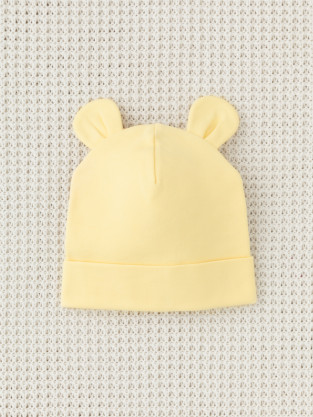 Шапочка ясельная для новорожденных, артикул: К 8093, цвет: желтый