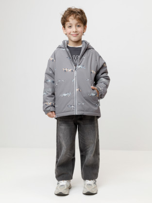 Куртки для мальчика, артикул: ВК 30161/н/1 ГР, цвет: кофейный