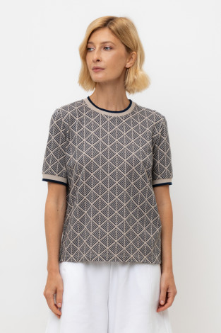 Футболки женские для мам, артикул: ЕВТ 3220, цвет: бежевый