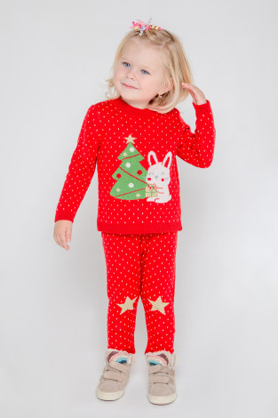 Комплект для девочки, артикул: К 857/ш, цвет: красный