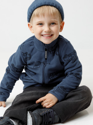 Куртка для мальчика, артикул: ФЛ 34025/н/47 ГР, цвет: синий