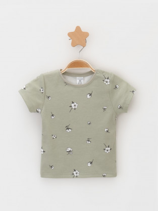 Футболка для новорожденных, артикул: К 301156, цвет: зеленый