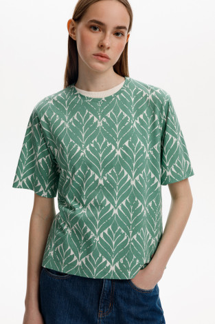 Футболки женские для мам, артикул: ЕВТ 3315, цвет: зеленый