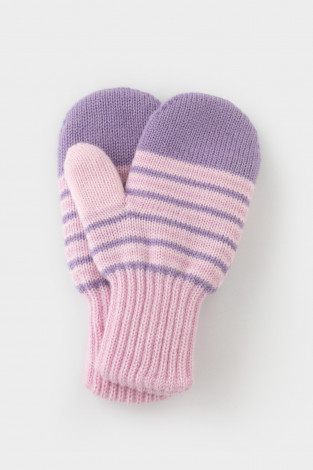 Рукавицы для девочки, артикул: КВ 10009/24ш, цвет: розовый