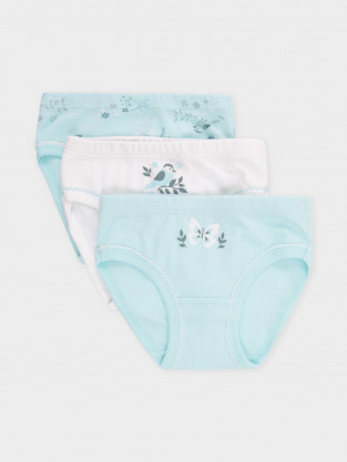 Трусы для девочки, артикул: К 1978-3уп, цвет: минт