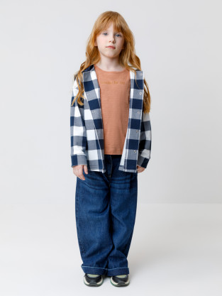 Футболка для девочки, артикул: К 302282, цвет: коричневый