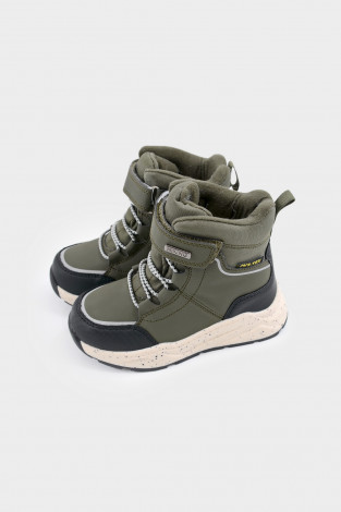 Сапоги, сноубутсы для мальчика, артикул: 232204095, цвет: зеленый
