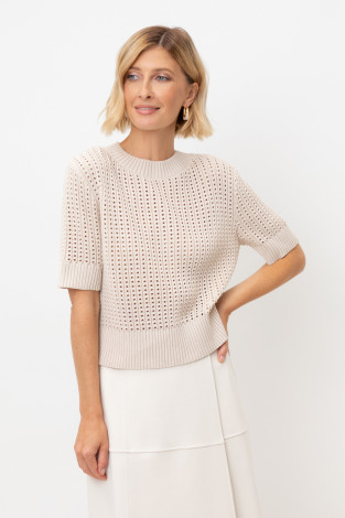 Джемперы женские для мам, артикул: ЕВ 30220, цвет: светло-бежевый