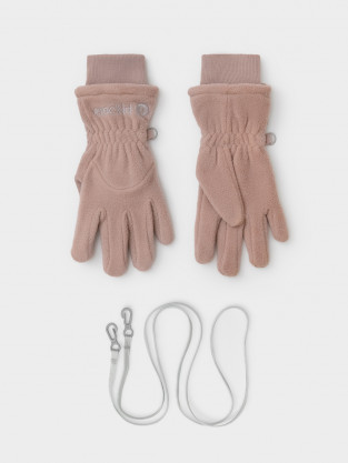 Перчатки для девочки, артикул: ФЛ 10001/25/41 ГР, цвет: фиолетовый