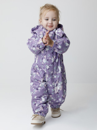 Комбинезоны утепленные для девочки, артикул: ВК 60085/н/73 Ал, цвет: фиолетовый