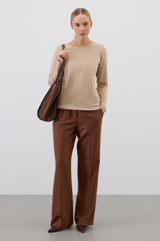 Джемперы женские для мам, артикул: ЕВТ 3354, цвет: бежевый