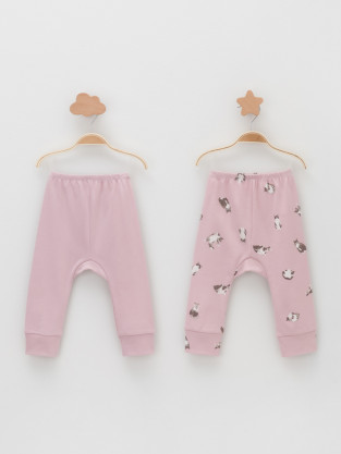 Брюки для новорожденных, артикул: К 4718-2уп, цвет: розовый