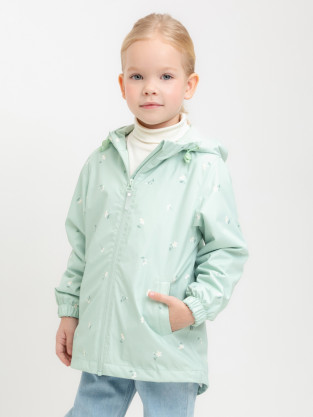 Куртка для девочки, артикул: ВК 32144/н/9 Ал, цвет: зеленый