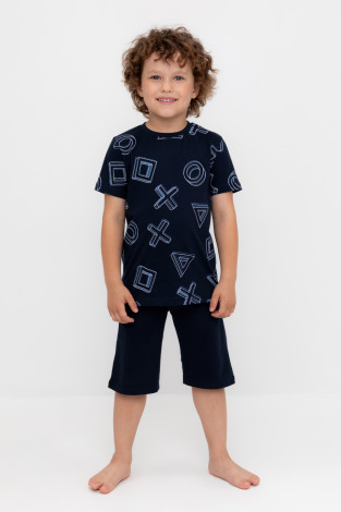 Пижама для мальчика, артикул: К 1614, цвет: темно-синий