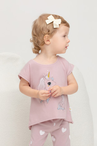 Футболка для девочки, артикул: КР 302319, цвет: розовый