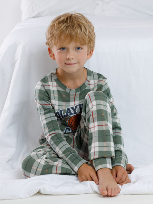 Пижама для мальчика, артикул: К 1621, цвет: бежевый