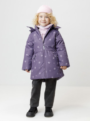 Куртка для девочки, артикул: ВК 38119/н/1 ГР, цвет: фиолетовый