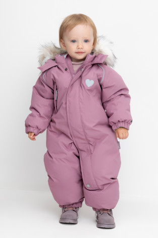 Комбинезоны утепленные для девочки, артикул: ВК 60106/3 УЗГ, цвет: фиолетовый