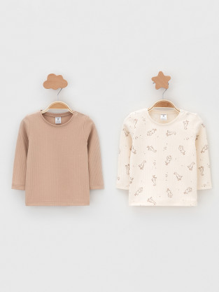 Джемпер для новорожденных, артикул: К 302520-2уп, цвет: сахар