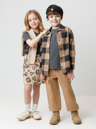 Футболка для мальчика, артикул: К 302125, цвет: темно-серый