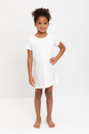 Ночная сорочка для девочки, артикул: К 1156, цвет: бежевый