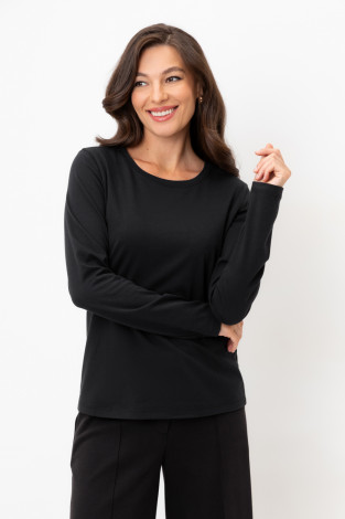 Джемперы женские для мам, артикул: ЕВТ 3261, цвет: черный