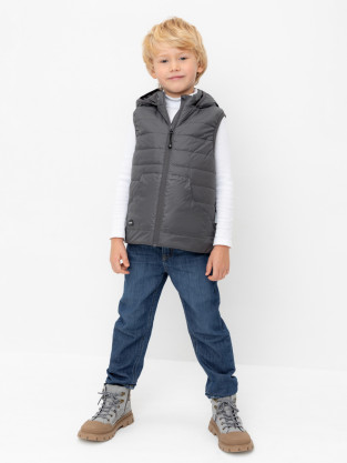 Жилеты для мальчика, артикул: ВК 35009/20 ГР, цвет: темно-серый