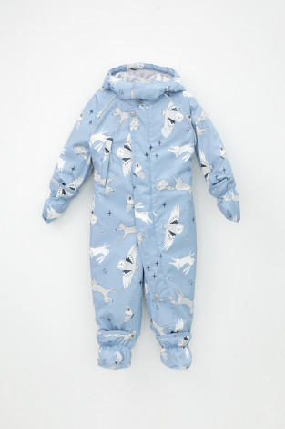 Комбинезоны утепленные для девочки, артикул: ВК 60032/н/31 Ал, цвет: голубой