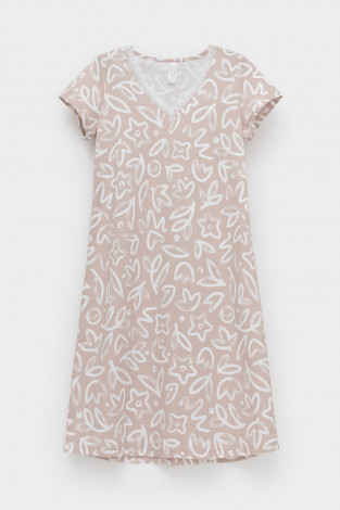 Сорочки ночные женские для мам, артикул: Е 10015/24, цвет: бежевый