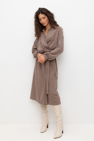 Платья женские для мам, артикул: ЕВТ 5060, цвет: бежевый