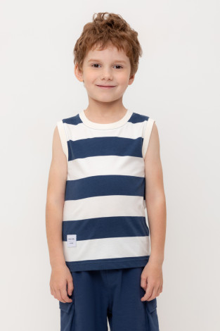 Футболка для мальчика, артикул: КР 302476, цвет: темно-синий