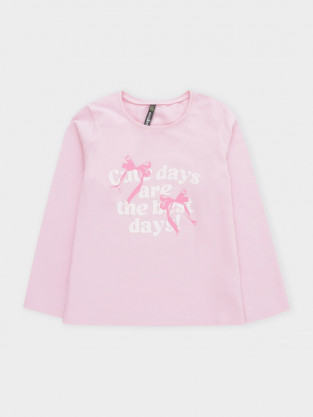 Лонгсливы для девочки, артикул: КР 302831-1, цвет: светло-розовый