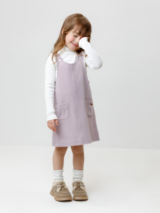 Сарафан для девочки, артикул: КР 5955, цвет: фиолетовый