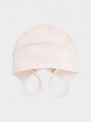 Шапочка ясельная для новорожденных, артикул: К 8176, цвет: сахар