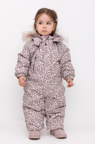 Комбинезоны утепленные для девочки, артикул: ВК 60105/н/6 ГР, цвет: розовый